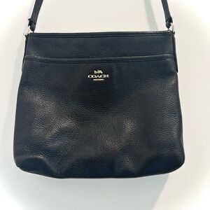 Coach Black Leather Shoulder Bag